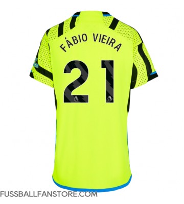 Arsenal Fabio Vieira #21 Replik Auswärtstrikot Damen 2023-24 Kurzarm